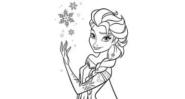 Desenhos de Frozen para Imprimir e Pintar
