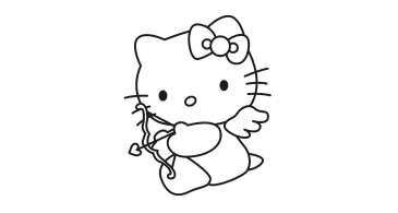 Desenhos da Hello Kitty para colorir