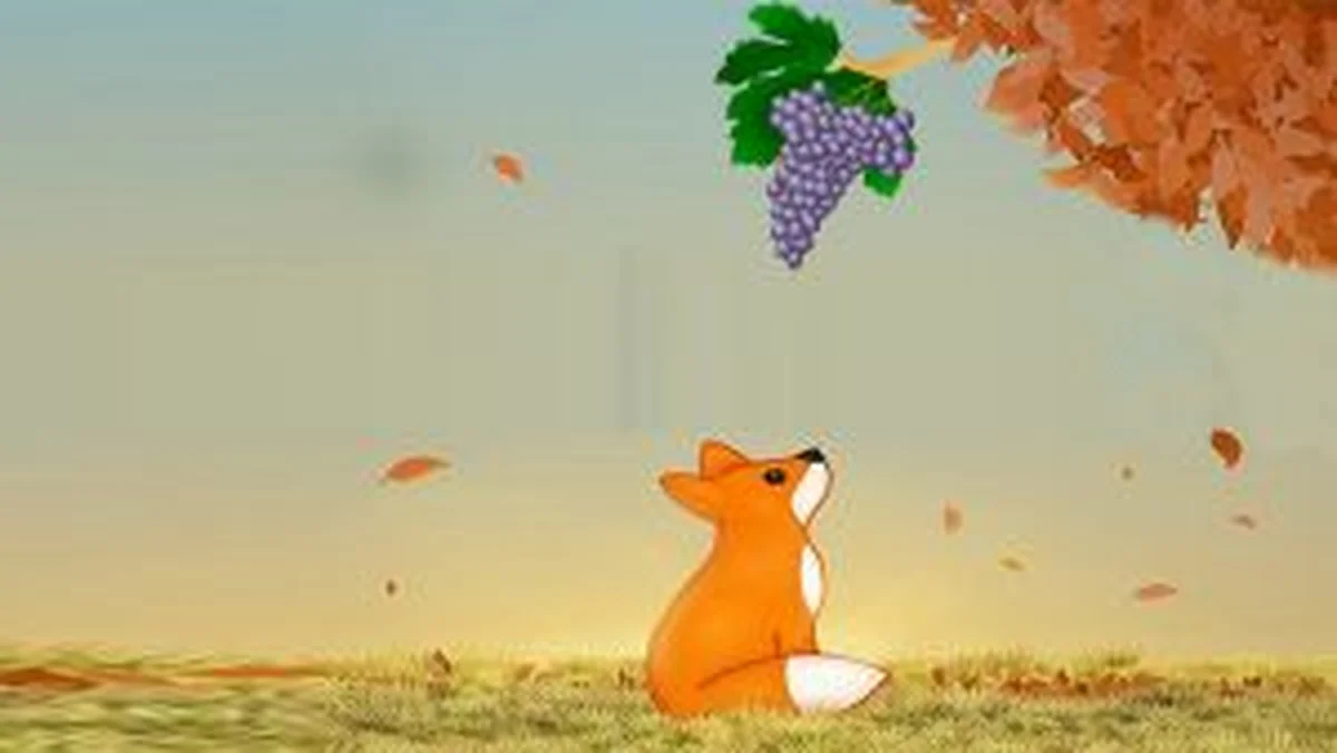 A raposa e o cacho de uva
