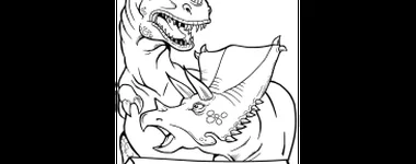 Desenhos para colorir de dinossauros