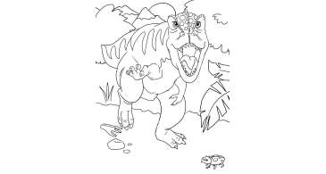 50 Desenhos de Dinossauro para colorir 29