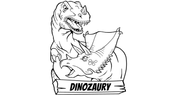 Foto do Desenhos para colorir de Dinossauros para a criançada pintar