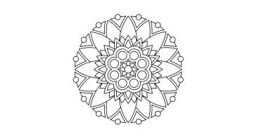 Desenho de Mandala maya para Colorir - Colorir.com