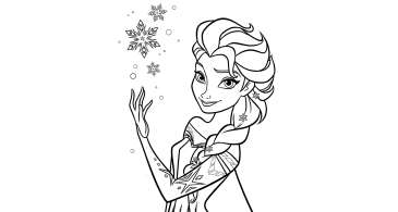 Frozen – Elsa 12 – Imagens para Colorir