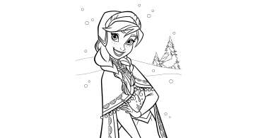 Desenhos de Frozen para Imprimir e Colorir